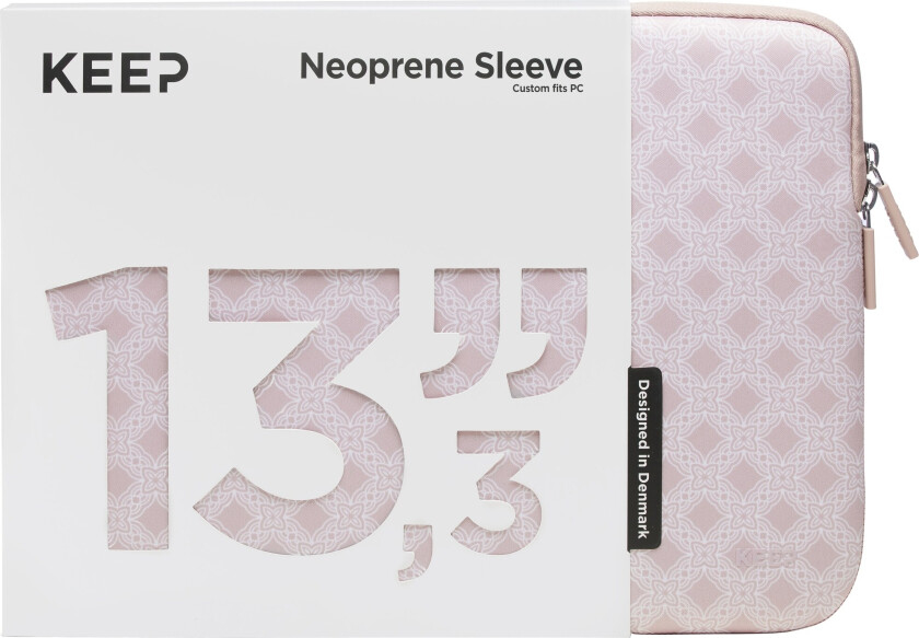 KEEP 13,3" PC neopren etui (Rose Floral Ornament)