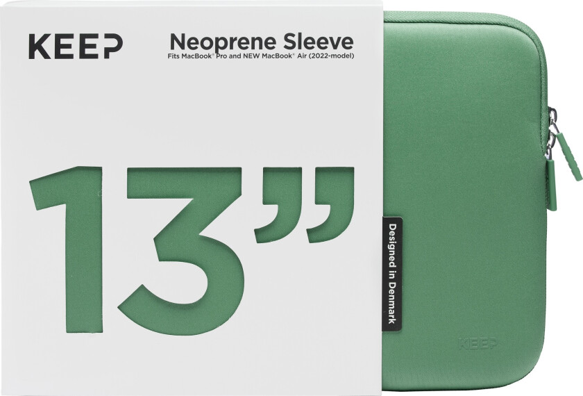 KEEP MacBook etui 13” (Jade Green)