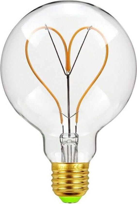 LED-pære Edison-pære hjerteglødetråd E27 4W 220V dimbar lyspære