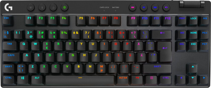 PRO TKL Tactile trådløst gamingtastatur (sort)