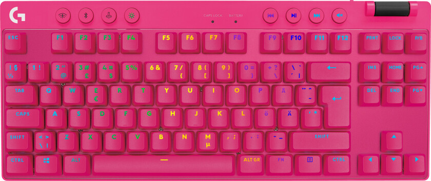 PRO TKL Tactile trådløst gamingtastatur (rosa)