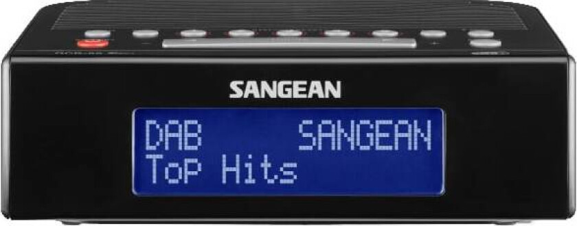 DCR-89+ klokkeradio radio (sort)