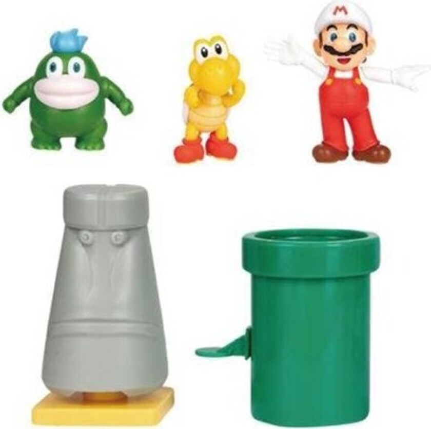Nintendo Figursett Med 6 Cm Figurer- Desert - Diorama