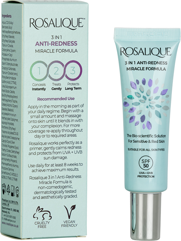 Rosalique 3-In-1 Anti-Redness SPF50 - 50 SPF - 30 ml