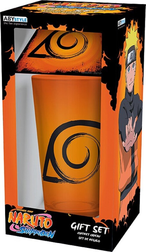 Bilde av ABYstyle Naruto Shippuden glass med bordbrikke 400 ml