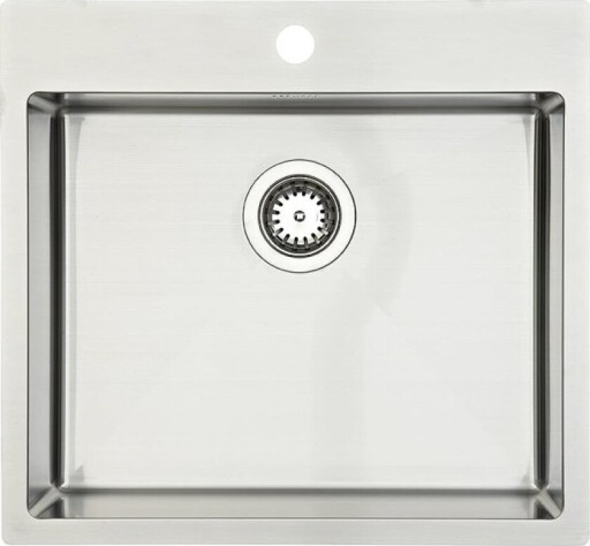 Kubus 540 soft kjøkkenvask, 54x50 cm, rustfritt stål