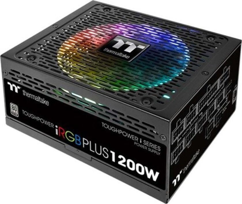 ToughPower iRGB PLUS TPI-1200DH3FCP Strømforsyning (PSU) - 1200 Watt - 140 mm - 80 Plus Titanium sertifisert