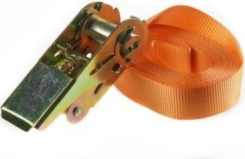 Lastestrop med skralde 560 kg - Med skralde HD 25mm x 5m orange