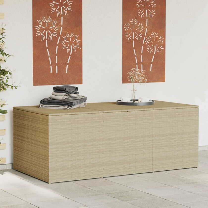 Putekasse blandet beige 984L cm polyrotting