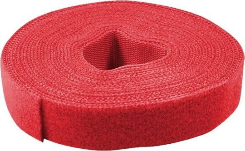 Bilde av - Cable Strap Velcro Tape 4m red