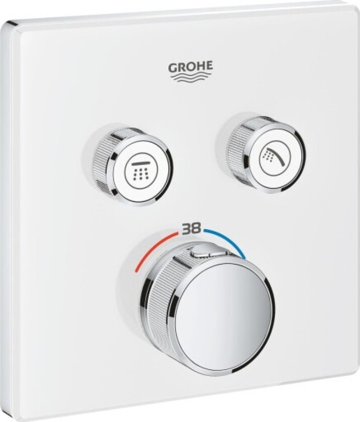 Grohtherm SmartControl dusjbatteri, hvit