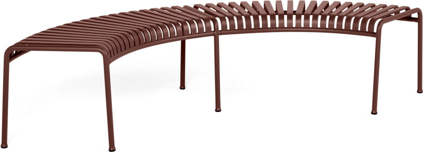 HAY Palissade Park Bench Set Of 2 Benches 6 Legs Free Standing - Iron Red