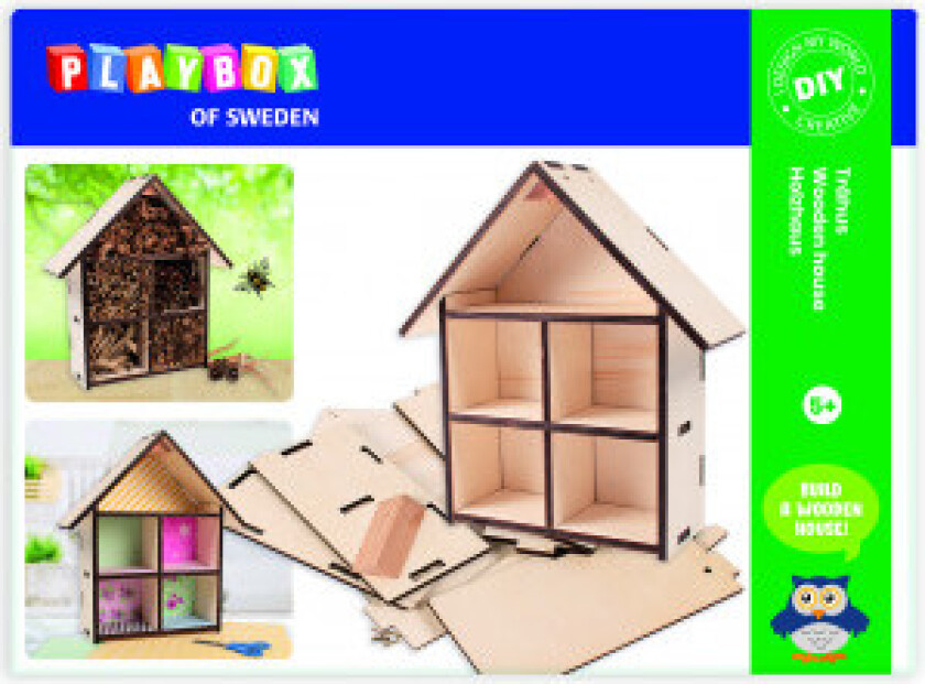 Lag selv/DIY-sett Insekthus/insekthotell/Trehus