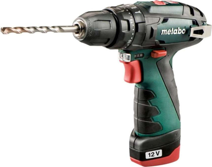 PowerMaxx SB Basic - Hammerbor/driver - trådløs - 2 hastigheter - nøkkelfri borhylse 10 mm - 34 N·m - 2 batterier - 12 V