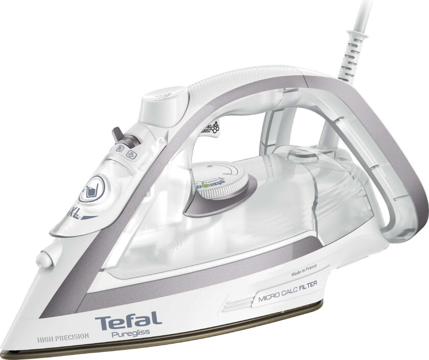 Puregliss strykejern FV8043E0 (sølv/hvit)