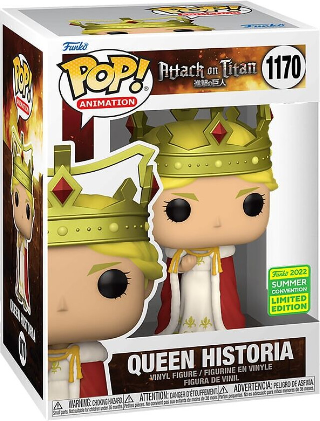 Pop! Vinyl Attack on Titan Queen Historia figur