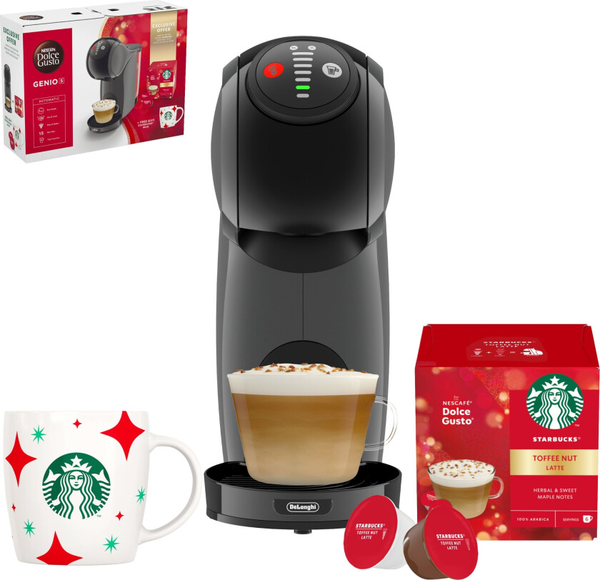 Nescafé Dolce Gusto Genio S kapselmaskin Starbucks-pakke