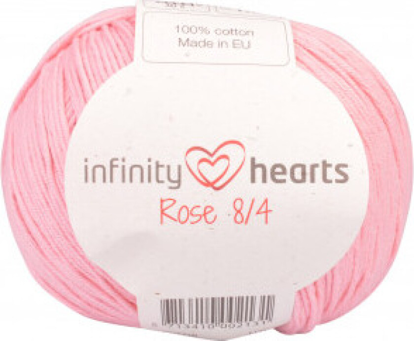 Rose 8/4 Garn Unicolor 05 Lys Rosa