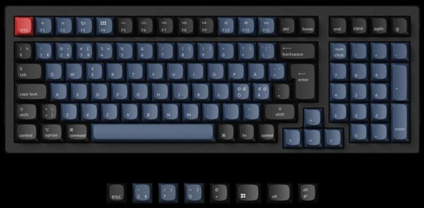 K4 Pro Qmk/via K Pro Brown Kablet, Trådløs Nordisk Tastatur