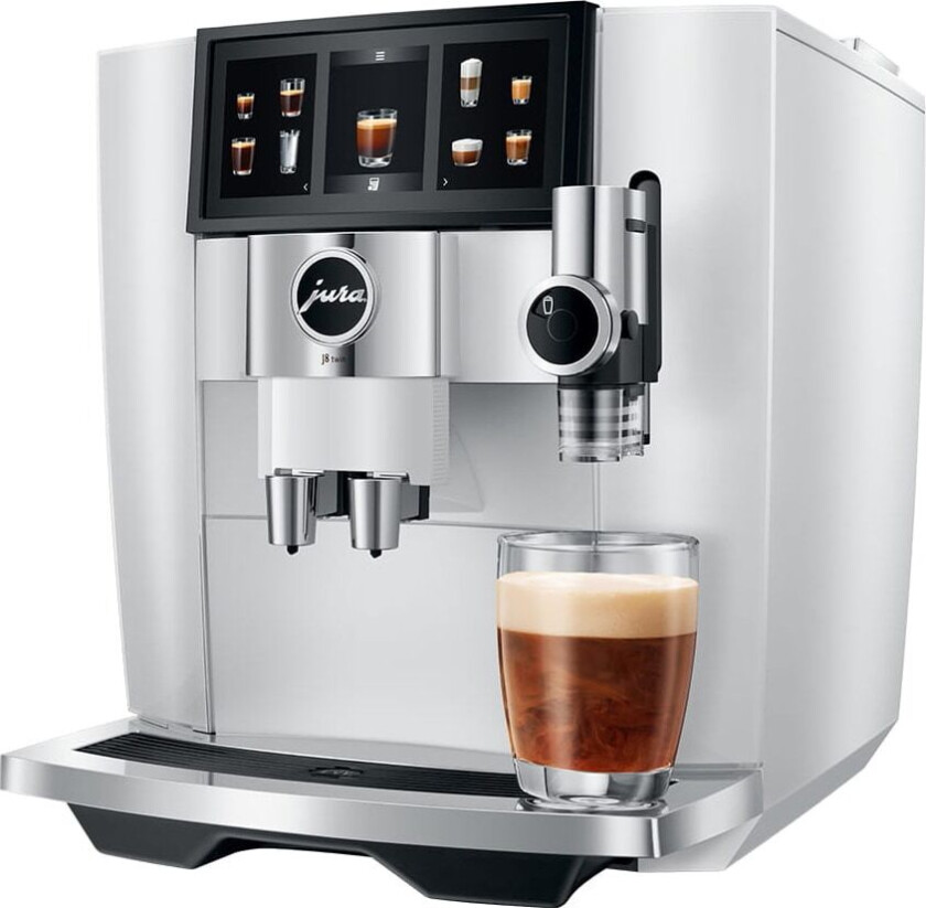 J8 twin automatisk kaffemaskin 15594 (diamanthvit)