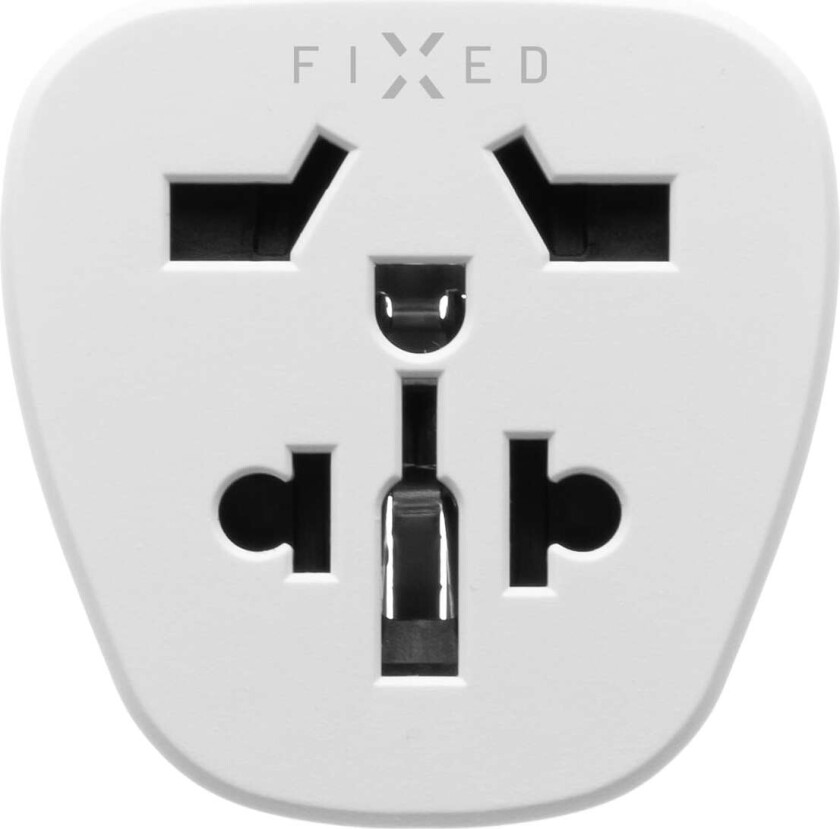 Fixed verden til EU reiseadapter (hvit)