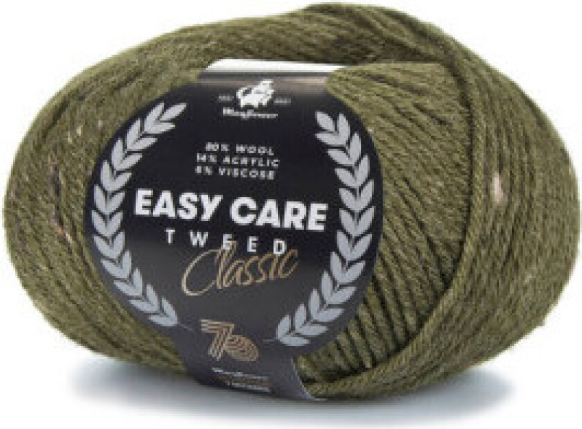Easy Care Classic Tweed Garn 591 Mørk Oliven