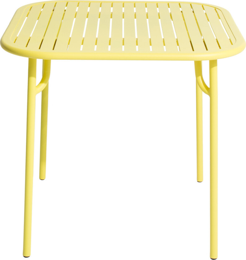 Week-End, Square Table, Yellow