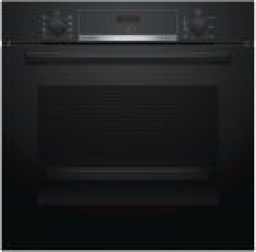 Serie 4 HBA553BA0 - Ovn - innebygd - fordypning - bredde: 56 cm - dybde: 55 cm - høyde: 58.5 cm - med selvrens - Klasse A - svart