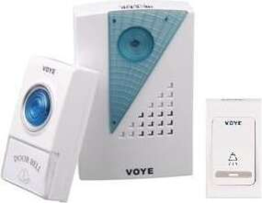 Trådløs dørklokke, 2 sendere (VOYE)
