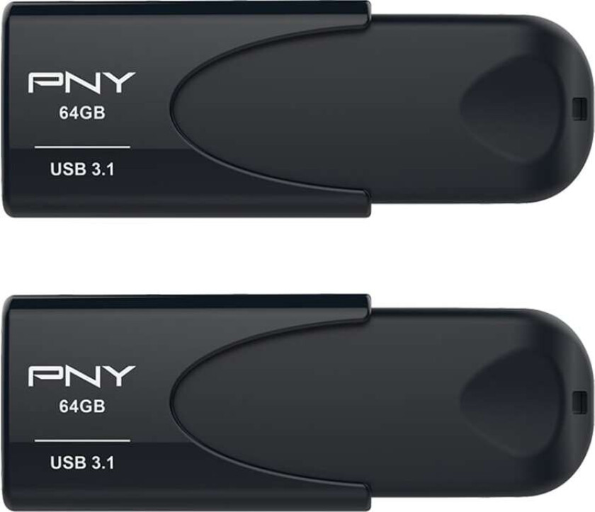Attache 4 USB 3.1 minnepenn 64 GB (2-pakning)