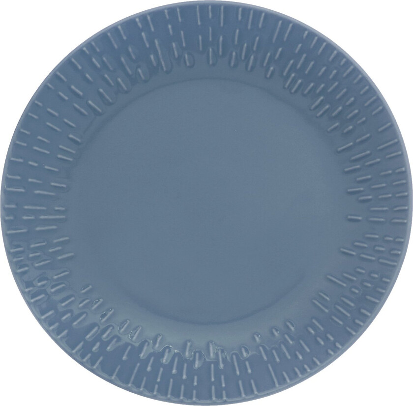 - Life in Colour - Confetti - Blueberry dessert plate w/relief porcelain (13422)