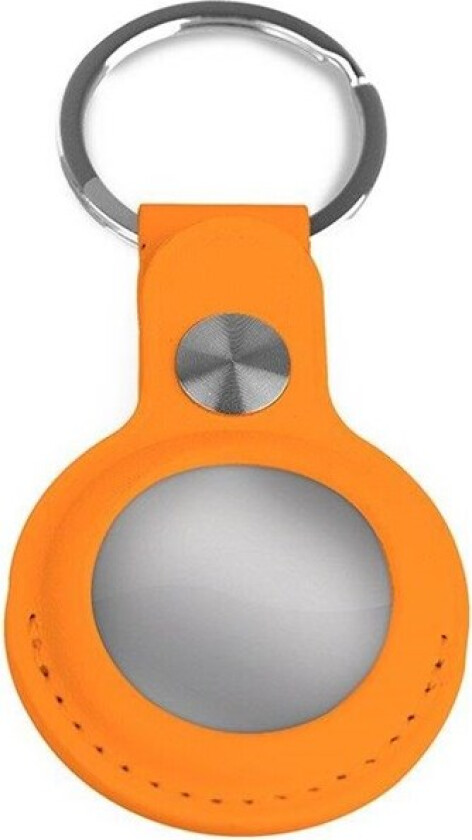 Airtag Key Ring - Leather - Orange