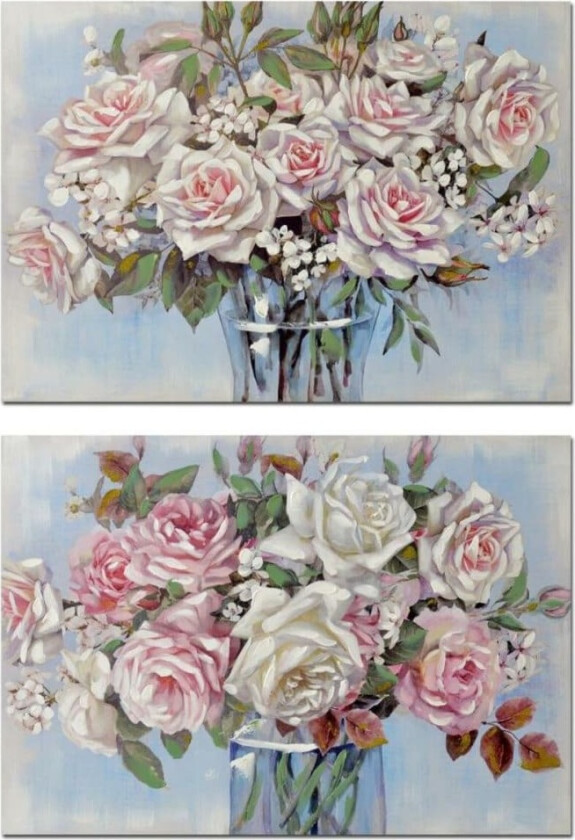 Maleri DKD Home Decor Vase 100 x 3 x 70 cm Shabby Chic (2 kvanta)