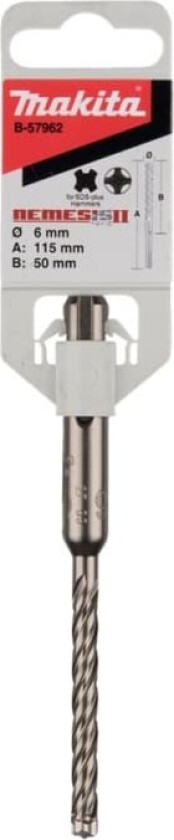 Nemesis II - Bor - for betong, stein - hammerbit - 6 mm - SDS-plus - lengde: 115 mm - for XGT HR008GM202