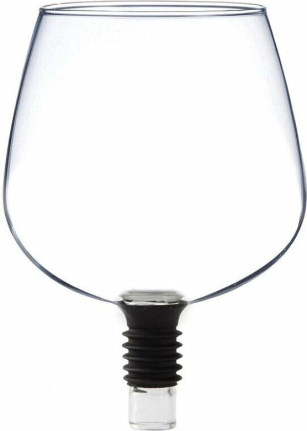 Morsomt vinglass til vinflaske