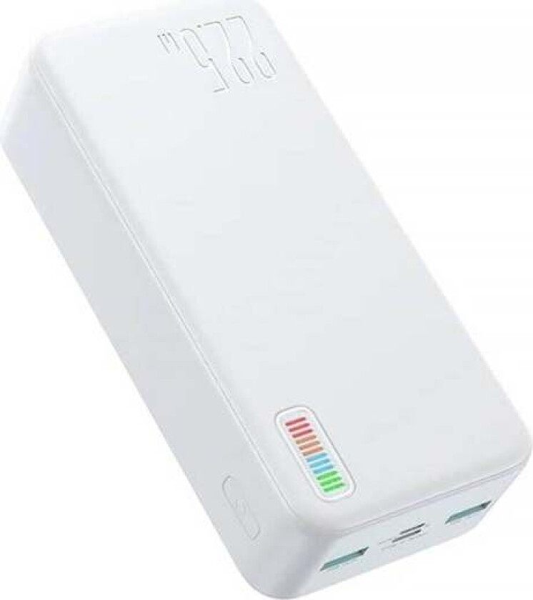 Power Bank Dazzling 22.5W 20000mAh JR-QP195 (white) Nødlader - Hvit - 20000 mAh