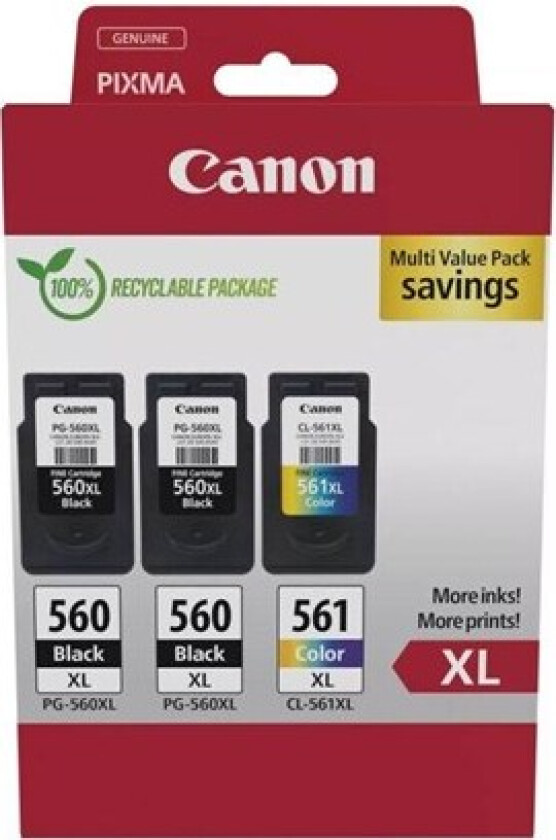 Multipack 2x PG-560XL + 1x CL-561XL