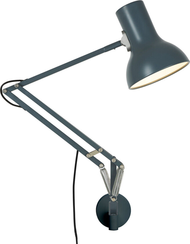 Type 75 Mini Lamp With Wall Bracket Slate Grey