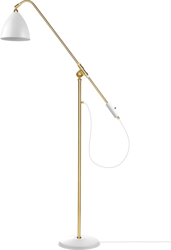 BL4 Soft White Semi Matt/Brass