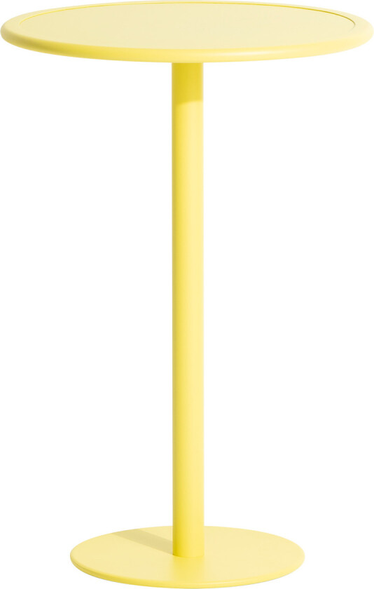 Week-End Round Bistro Table, Yellow
