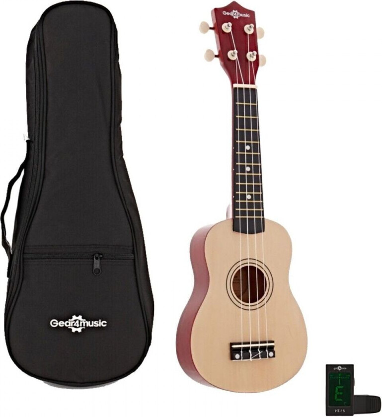 Gear4Music Ukulele-pakke fra Gear4Music Natural