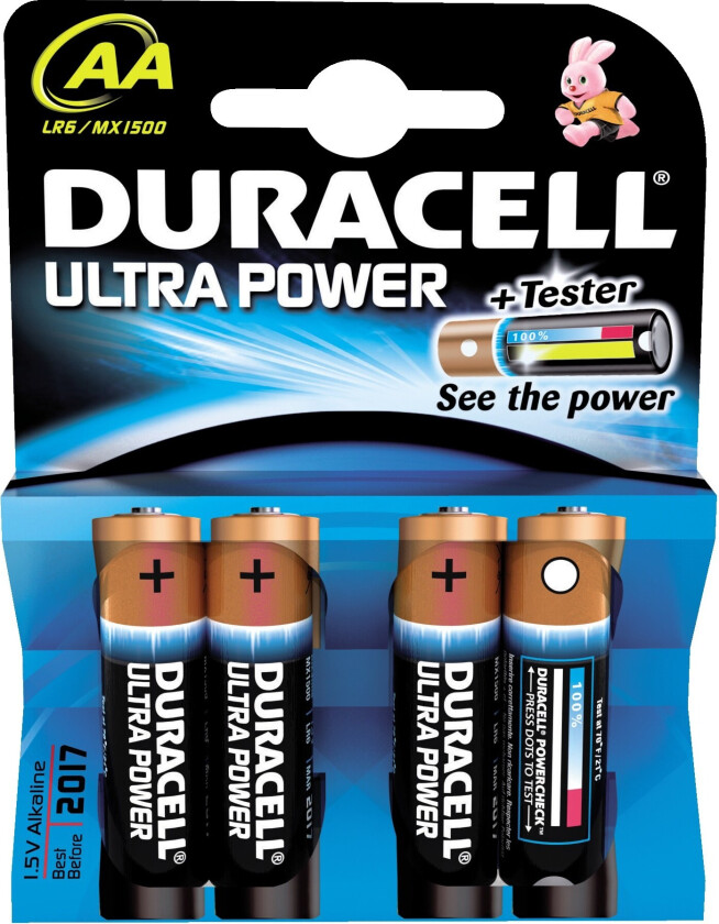 AA Alkaline Ultra Power batterier