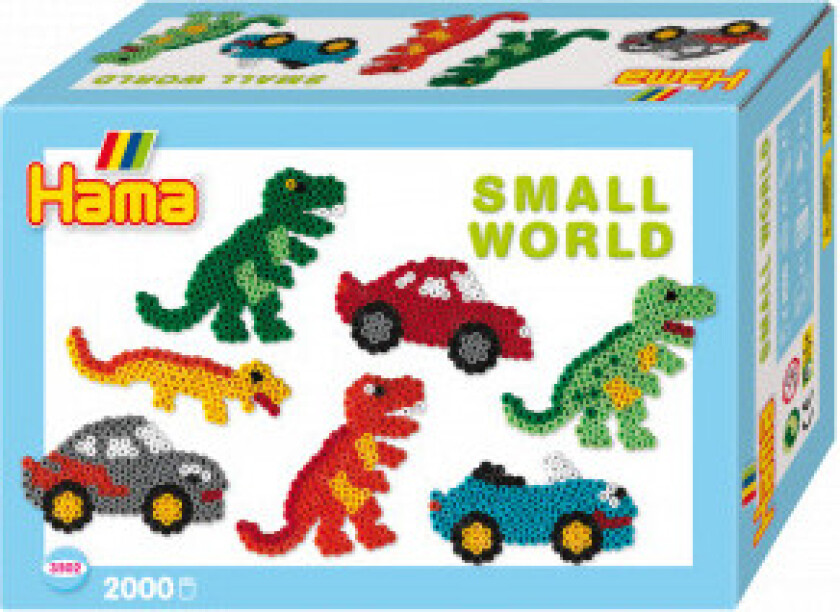 Ironing beads set - Dino and Auto 2000pcs.