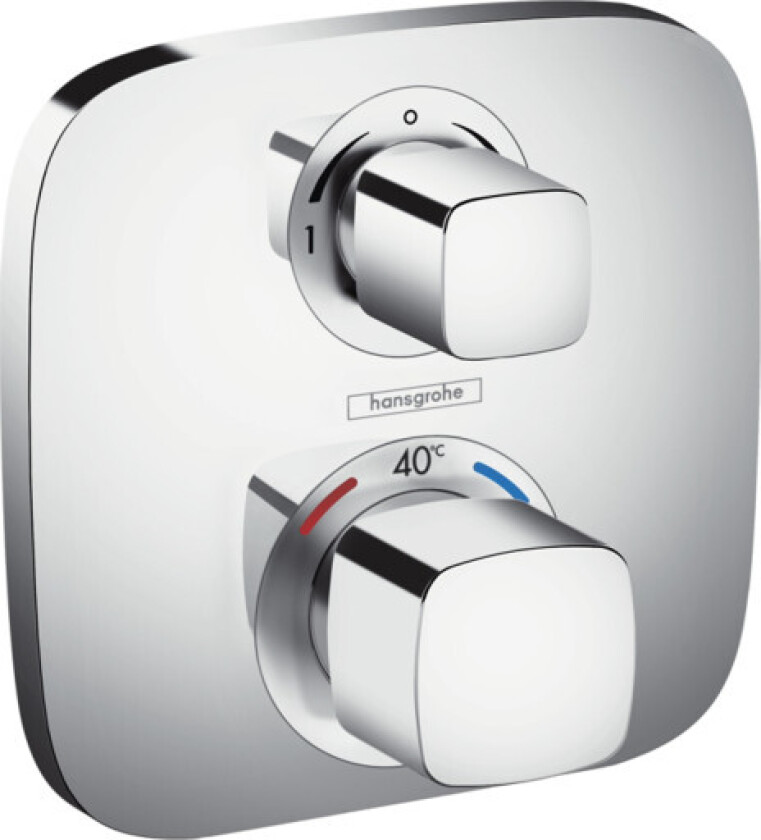 Ecostat E dusjbatteri, krom