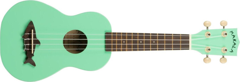 Makala Shark Mk-Ss-Grn Sea Foam Green, Soprano Ukulele, Med Bag