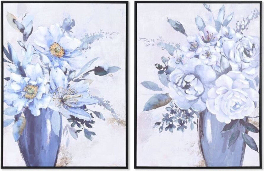 Maleri DKD Home Decor 60 x 3,5 x 80 cm Vase Tradisjonell (2 kvanta)