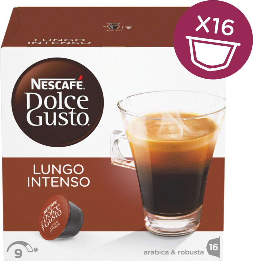 Nescafè Dolce Gusto kapsler - Lungo Intenso