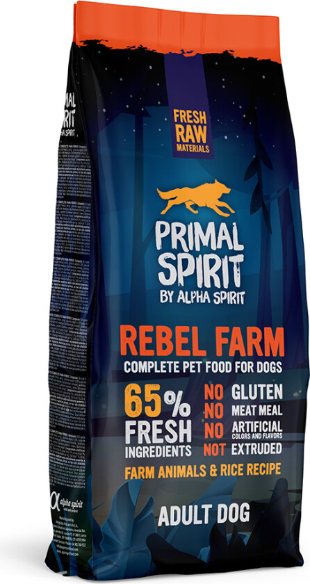 Spirit 65% Rebel Farm Hundefôr - 12 kg