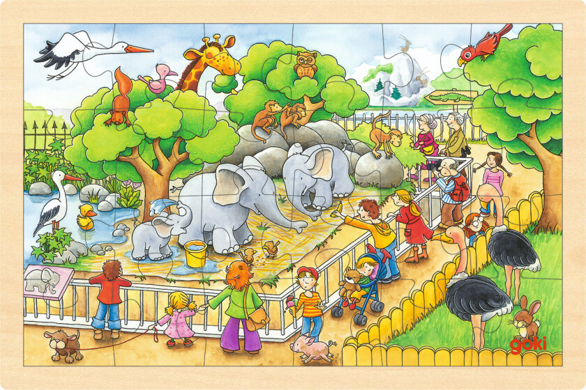 GOKI - Puzzle, visit at the zoo - (57808)