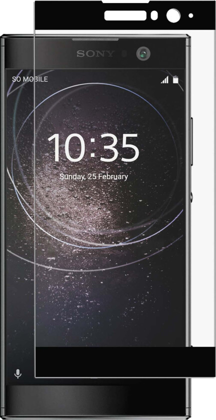 skjermbeskytter for Sony Xperia XA2 (sort)